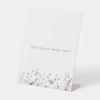 Signe De Table créez votre propre blanc personnalisable