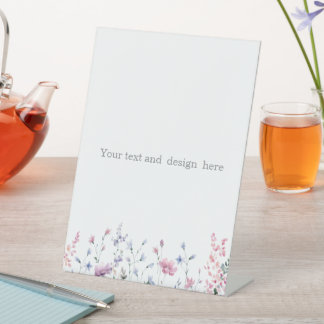 Signe De Table créez votre propre blanc personnalisable