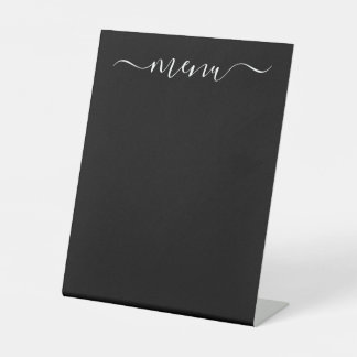 Signe De Table Créez votre propre Noir entièrement Customisé