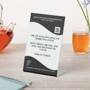 Signe De Table Créez votre propre stand marketing bureau 4x6