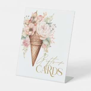 Signe De Table Crème De Glace Floral Cadeaux Et Cartes Fête des m