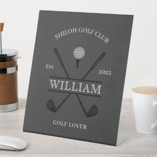 Signe De Table Croix de club pour amateur de golf