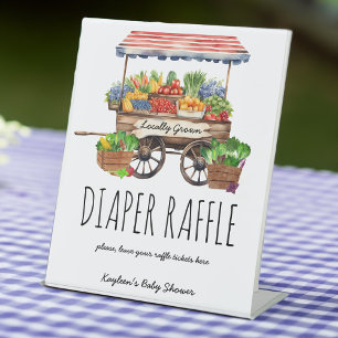 Signe De Table Cultivants locaux baby shower de tombola de couche