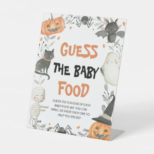 Signe De Table Cute Halloween Devine Le Baby shower Nourriture Bé