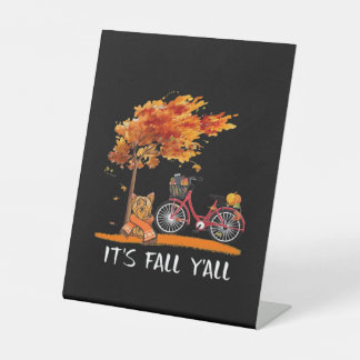 Signe De Table Cute Yorkshire Automne Kawaii Yorkie C’est l’autom