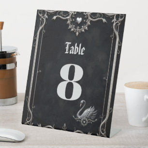 Signe De Table Cygne Éternel de l'Amour, Forever Commence Ici.