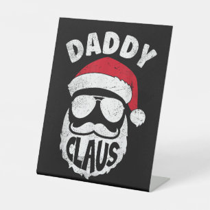 Signe De Table Daddy Claus Santa Claus Funny Christmas Matching P
