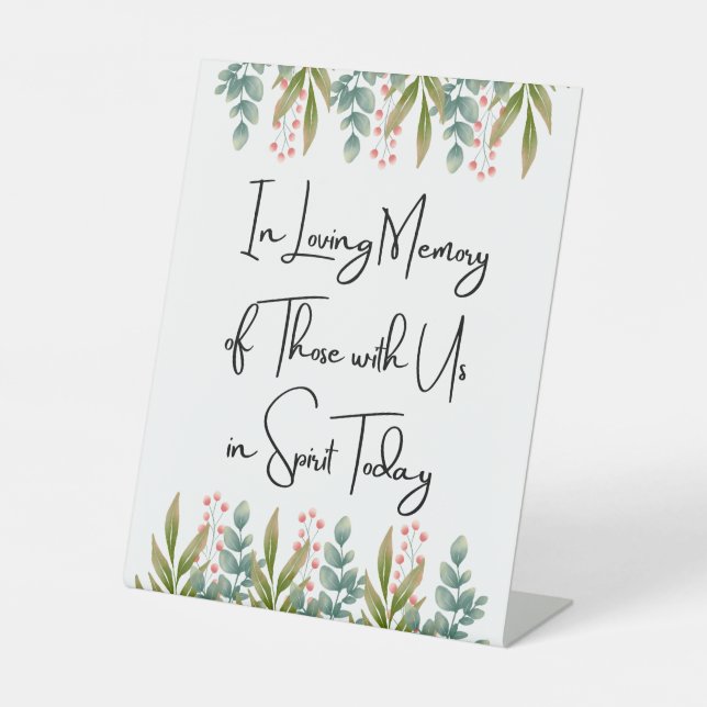 Signe De Table Dans la mémoire amoureuse de ceux qui sont avec no (Recto)