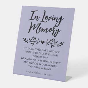 Signe De Table Dans le Mariage de mémoire aimer personnalisé