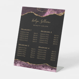Signe De Table Dark Mauve Agate Beauté Salon Tarifs