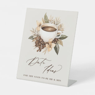 Signe De Table Date Idées Floral Coffee Fête des mariées