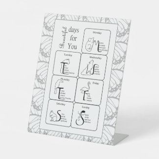 Signe De Table De beaux jours pour vous