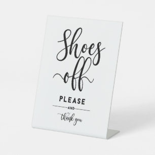 Signe De Table Décor Chaussures De Décor S'Il Vous Plaît Et Merci