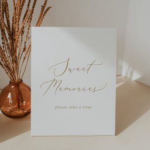 Signe De Table Delicate Gold Calligraphie Mariage Souvenirs doux