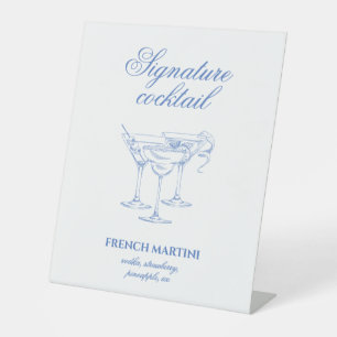 Signe De Table Dernier toast sur la côte Bachelorette Cocktail