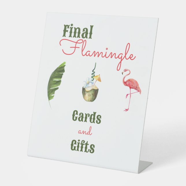 Signe De Table Dernière fête de Palm Springs pour une future mari (Recto)