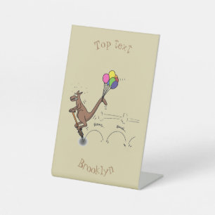Signe De Table Dessin d'humour australien kangourou