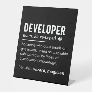 Signe De Table Developer Dictionary Definition Funny developers