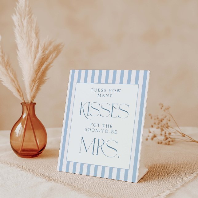 Signe De Table Devinez combien de baisers (Créateur téléchargé)