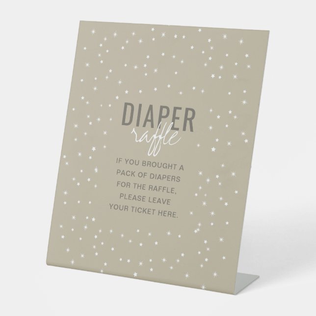 Signe De Table Diaper Raffle Aventure Attend Des Étoiles Neutres (Recto)