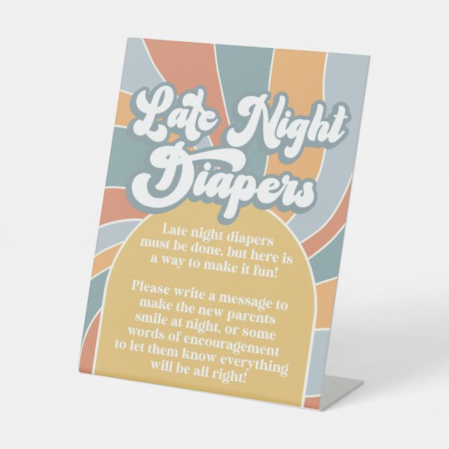 Signe De Table Diapeurs de nuit super Retro Sunshine Douche (Recto)