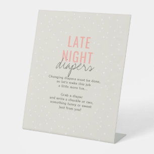 Signe De Table Diapeurs nocturnes Pink Girl Adventure Attend