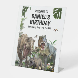 Signe De Table Dinosaur invitation anniversaire Dino T-Rex annive