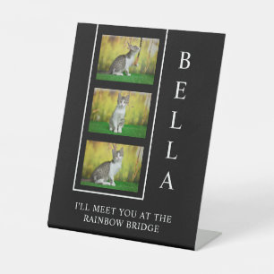 Signe De Table Disposition verticale du Mémorial pour animaux de 