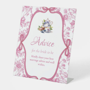 Signe De Table Douche Fleur sauvage rose Thé Conseils Signal