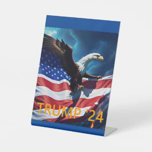 Signe De Table Drapeau américain Aigle TRUMP 2024