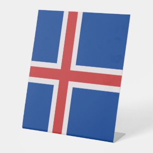 Signe De Table Drapeau de l'Islande