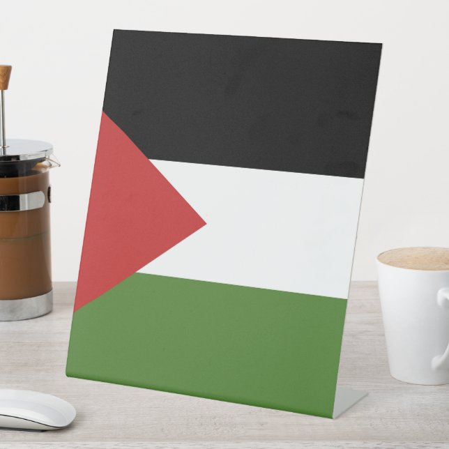 Signe De Table Drapeau de Palestine (In SItu)