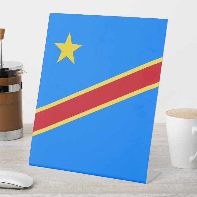 Signe De Table Drapeau du Congo (In SItu)