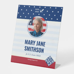 Signe De Table Drapeau patriotique américain 2026 Campagne de can