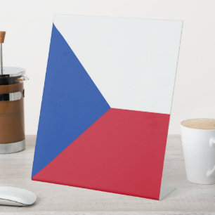 Signe De Table Drapeau République tchèque