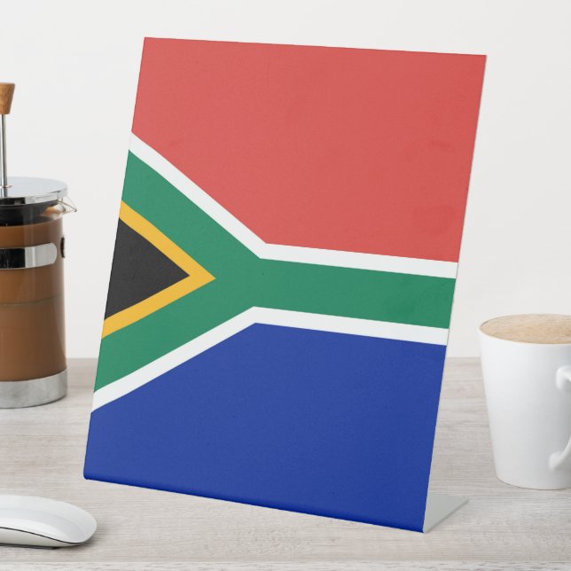 Signe De Table drapeau sud-africain (In SItu)