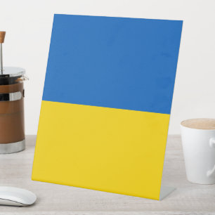 Signe De Table Drapeau ukrainien