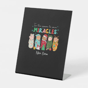 Signe De Table Drôle de Noël pour infirmière de Nicu en appréciat