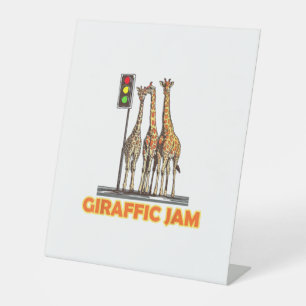 Signe De Table Drôle Jam de la Giraffe de Pun