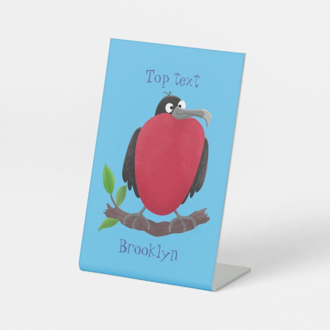 Signe De Table Drôle magnifique dessin animé de frégate (Recto)