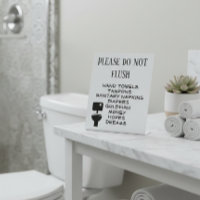 Drôle Ne pas jeter dans les toilettes de la salle