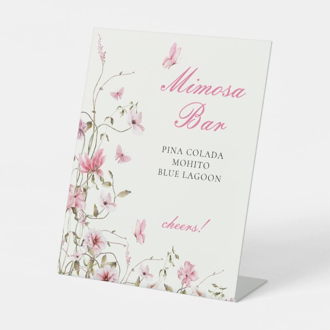 Signe De Table Durée de vie des papillons Brunch au Mimosa Enterr (Recto)