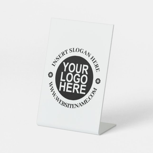 Signe De Table Easy Logo Remplacement & Modern Professional (Recto)