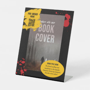 Signe De Table Éclaboussure de sang Horreur Crime Livre à venir