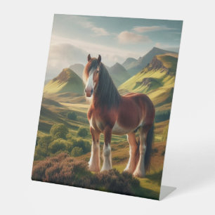 Signe De Table Écosse Highlands Clydesdale