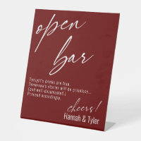 Écriture manuscrite contemporaine Bar ouvert borde