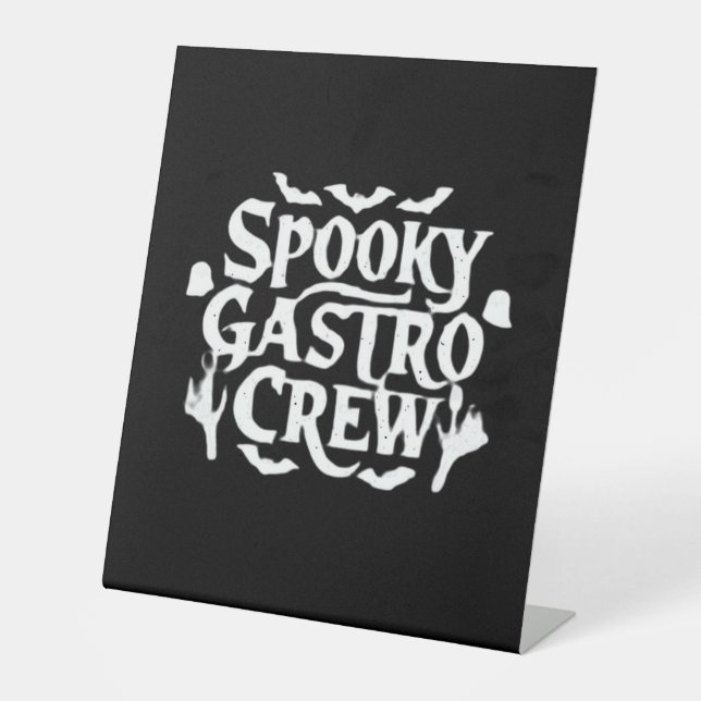 Signe De Table Éffrayant Gastro Crew Gastro Nurse Halloween Class (Recto)