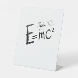 Signe De Table  Einstein's Theory of Relativity. Formula