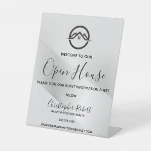 Signe De Table Élégant immobilier en argent