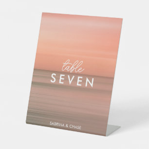 Signe De Table Élégant Mariage de dégradé de vidage Numéro de tab